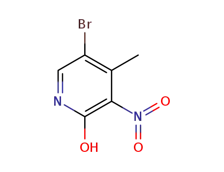 Molecular Structure of 228410-90-0 (5-BROMO-2-HYDROXY-3-NITRO-4-PICOLINE)