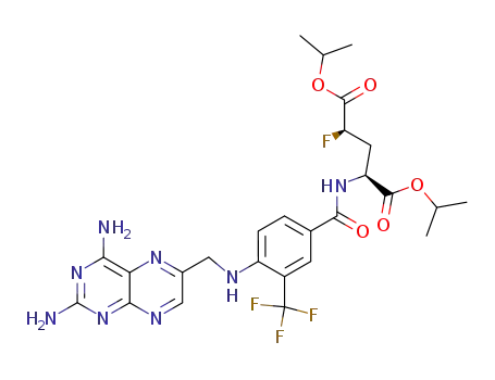 L-Glutamic acid,
N-[4-[[(2,4-diamino-6-pteridinyl)methyl]amino]-3-(trifluoromethyl)benzoyl
]-4-fluoro-, bis(1-methylethyl) ester, (4R)-