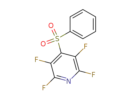Molecular Structure of 23449-67-4 (2,3,5,6-TETRAFLUORO-4-(PHENYLSULPHONYL)PYRIDINE)