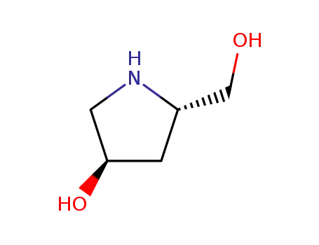 Molecular Structure of 104587-51-1 (2-PyrrolidineMethanol, 4-hydroxy-, hydrochloride (1:1), (2S,4R)-)