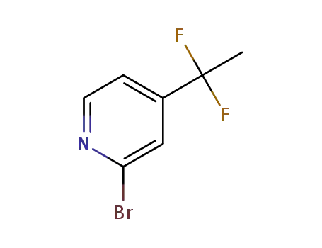 Molecular Structure of 1419221-58-1 (2-bromo-4-(1,1-difluoroethyl)pyridine)