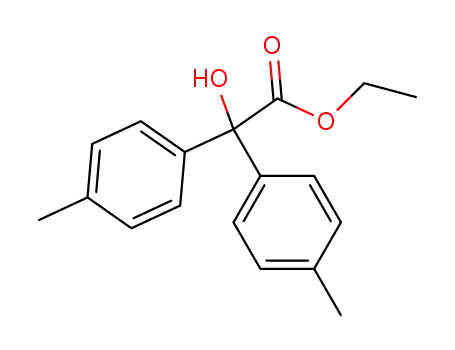 Molecular Structure of 93903-22-1 (ethyl 2,2-bis(4-methylphenyl)-2-hydroxyacetate)