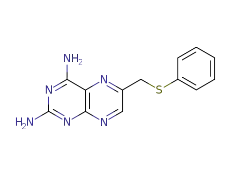 Molecular Structure of 57963-58-3 (6-[(phenylsulfanyl)methyl]pteridine-2,4-diamine)