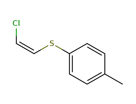 Molecular Structure of 127934-16-1 (<i>cis</i>-1-chloro-2-<i>p</i>-tolylsulfanyl-ethene)
