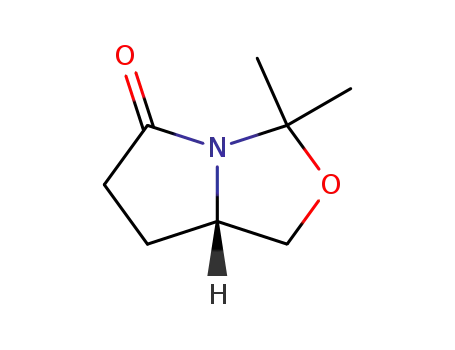 Molecular Structure of 99208-71-6 ((S)-3,3-DiMethyltetrahydropyrrolo[1,2-c]oxazol-5(3H)-one)