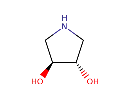 Molecular Structure of 90481-32-6 ((3S,4S)-Pyrrolidine-3,4-diol)