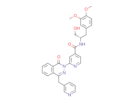 <i>N</i>-[2-(3,4-dimethoxy-phenyl)-1-hydroxymethyl-ethyl]-2-(1-oxo-4-pyridin-3-ylmethyl-1<i>H</i>-phthalazin-2-yl)-isonicotinamide