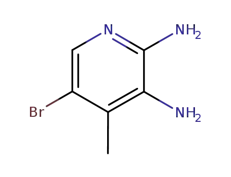 Molecular Structure of 41230-93-7 (5-BROMO-4-METHYL-PYRIDINE-2,3-DIAMINE)