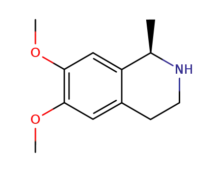 Isoquinoline, 1,2,3,4-tetrahydro-6,7-dimethoxy-1-methyl-, (1R)-