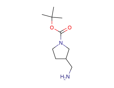 Molecular Structure of 270912-72-6 ((R)-1-Boc-3-(aminomethyl)pyrrolidine)