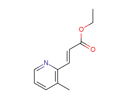 Molecular Structure of 158991-40-3 (ethyl (E)-3-(3-methyl-pyridin-2-yl)-2-propenoate)