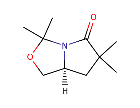 Molecular Structure of 156088-45-8 ((S)-3,3,6,6-TETRAMETHYLTETRAHYDROPYRROLO[1,2-C]OXAZOL-5(3H)-ONE)