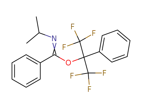 N-Isopropyl-benzimidic acid 2,2,2-trifluoro-1-phenyl-1-trifluoromethyl-ethyl ester