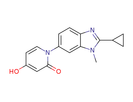 1-(2-cyclopropyl-1-methyl-1H-benzimidazol-6-yl)-4-hydroxypyridin-2(1H)-one