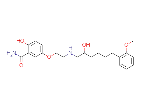 Molecular Structure of 89789-97-9 (Benzamide,
2-hydroxy-5-[2-[[2-hydroxy-6-(2-methoxyphenyl)hexyl]amino]ethoxy]-)