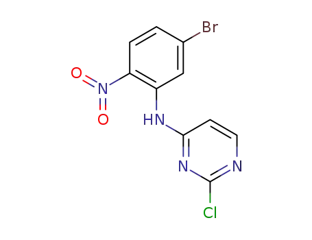 Molecular Structure of 1394119-49-3 (N-(5-bromo-2-nitrophenyl)-2-chloropyrimidin-4-amine)