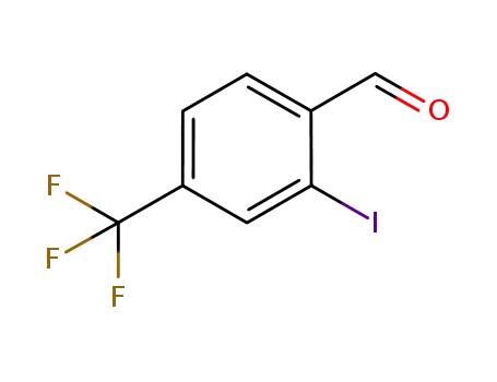 Molecular Structure of 873006-01-0 (4-Formyl-3-iodobenzotrifluoride, 2-Iodo-alpha,alpha,alpha-trifluoro-p-tolualdehyde)