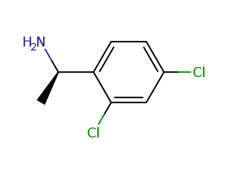 Molecular Structure of 133773-29-2 ((R)-1-(2,4-DICHLOROPHENYL)ETHANAMINE)