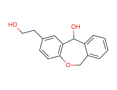 Molecular Structure of 56427-65-7 (11-hydroxy-2-(2-hydroxyethyl)-6,11-dihydrodibenz[b,e]oxepin)