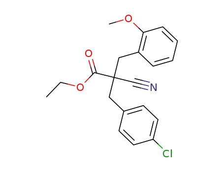 ethyl 2-(4-chlorobenzyl)-2-cyano-3-(2-methoxyphenyl)propanoate