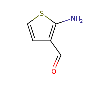 Molecular Structure of 40341-23-9 (3-forMylthiophen-2-aMine)