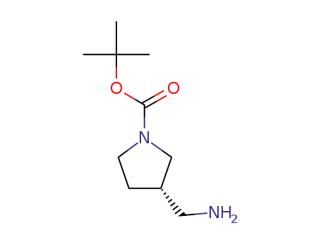 Molecular Structure of 199175-10-5 ((S)-1-Boc-3-(aminomethyl)pyrrolidine)