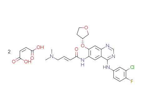 (S,E)-N-[4-(3-クロロ-4-フルオロアニリノ)-7-(オキソラン-3-イルオキシ)キナゾリン-6-イル]-4-(ジメチルアミノ)ブタ-2-エンアミド=ジマレアート