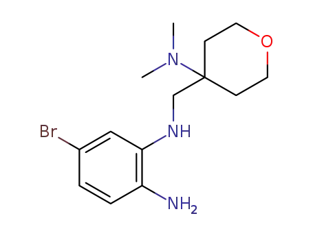 (2-amino-5-bromophenyl){[4-(dimethylamino)tetrahydro-2H-pyran-4-yl]methyl}amine