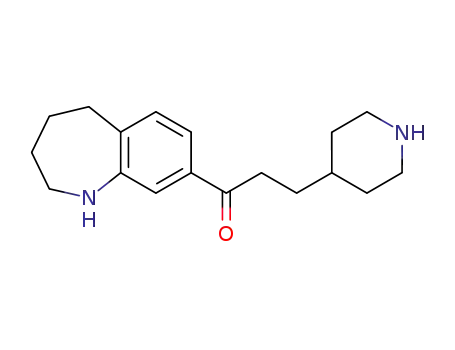 1-Propanone,
3-(4-piperidinyl)-1-(2,3,4,5-tetrahydro-1H-1-benzazepin-8-yl)-