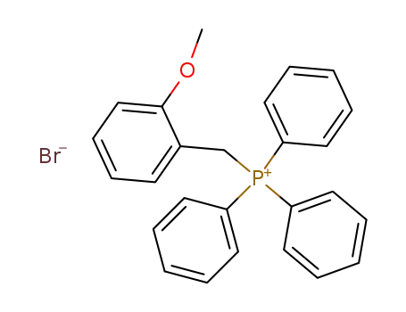 Molecular Structure of 64820-07-1 (Phosphonium, [(2-methoxyphenyl)methyl]triphenyl-, bromide)