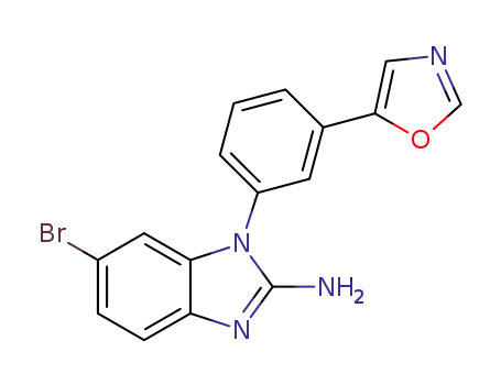 6-bromo-1-[3-(1,3-oxazol-5-yl)phenyl]-1H-benzimidazol-2-amine
