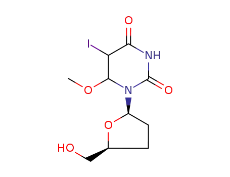 2',3'-dideoxy-5-iodo-6-methoxyuridine