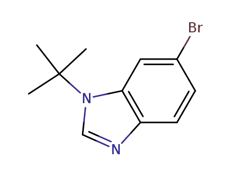 Molecular Structure of 1163707-71-8 (6-broMo-1-tert-butyl-1H-benzo[d]iMidazole)