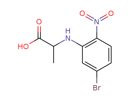 Molecular Structure of 99548-52-4 (2-(5-bromo-2-nitrophenylamino)propionic acid)