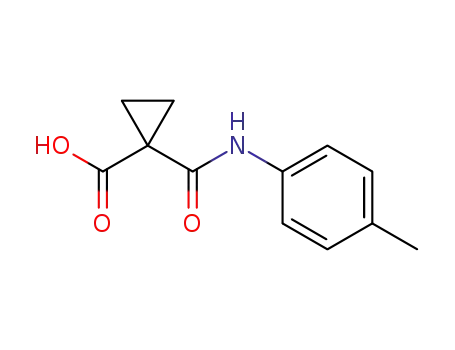 Molecular Structure of 1248667-63-1 (1-(p-tolylcarbamoyl)cyclopropane-1-carboxylic acid)