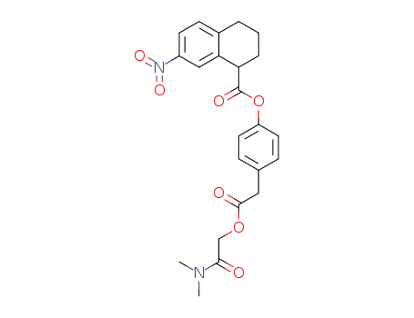 7-Nitro-1,2,3,4-tetrahydro-naphthalene-1-carboxylic acid 4-dimethylcarbamoylmethoxycarbonylmethyl-phenyl ester
