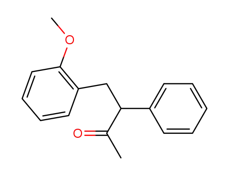 Molecular Structure of 54787-20-1 (4-(2-methoxy-phenyl)-3-phenyl-butan-2-one)