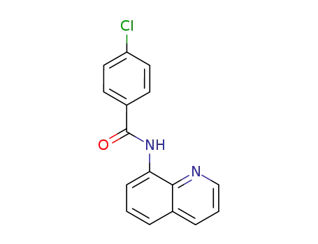 Molecular Structure of 33757-54-9 (4-chloro-N-(8-quinolinyl)benzamide)