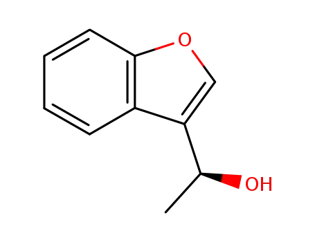 Molecular Structure of 343614-13-1 ((S)-(-)-1-(benzofuran-3-yl)ethanol)