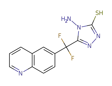 5-(difluoro(quinolin-6-yl)methyl)-4-(iminotriphenylphosphorano)-4H-1,2,4-triazole-3-thiol
