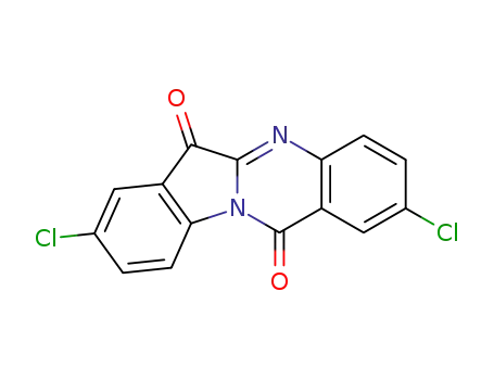 Molecular Structure of 1443051-85-1 (2,8-dichloroindolo[2,1-b]quinazoline-6,12-dione)