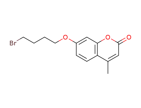 Molecular Structure of 70846-42-3 (7-(4-bromobutyloxy)-4-methyl-2H-chromen-2-one)