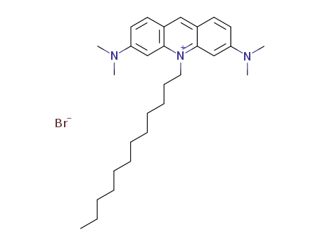 Molecular Structure of 41387-42-2 (2,8-BIS(DIMETHYLAMINO)-10-DODECYL-ACRIDINIUM BROMIDE)