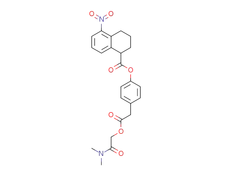 5-Nitro-1,2,3,4-tetrahydro-naphthalene-1-carboxylic acid 4-dimethylcarbamoylmethoxycarbonylmethyl-phenyl ester