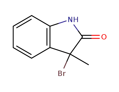 Molecular Structure of 2406-05-5 (3-bromo-3-methyl-2-indolinone)