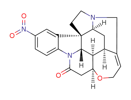 Molecular Structure of 29854-52-2 (2-Nitrostrychnidin-10-one)