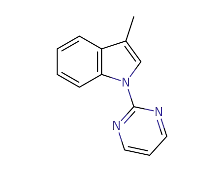 Molecular Structure of 1310708-89-4 (3-methyl-1-(pyrimidin-2-yl)-1H-indole)