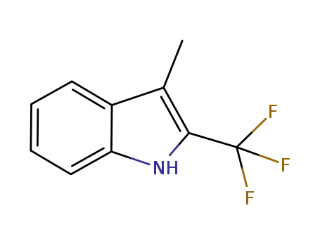 Molecular Structure of 913955-35-8 (3-Methyl-2-(trifluoromethyl)-1H-indole)