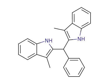 Molecular Structure of 95816-67-4 (1H-Indole, 2,2'-(phenylmethylene)bis[3-methyl-)