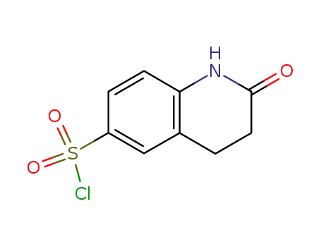 Molecular Structure of 66657-42-9 (2-OXO-1,2,3,4-TETRAHYDROQUINOLINE-6-SULFONYL CHLORIDE)